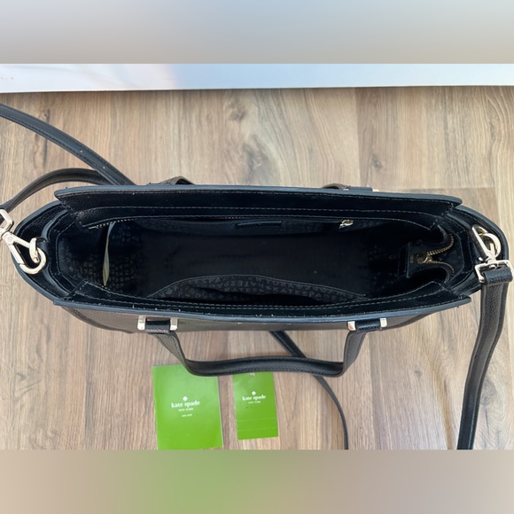 Kate Spade Black Leather Small Geraldine Patterson Drive Medium Size Handbag - Picture 7 of 15